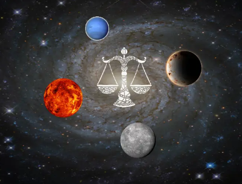 Sun, Mars, Ketu and Mercury conjunction in Libra in October 2023