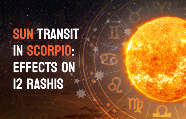 Sun transit in Scorpio November 2023
